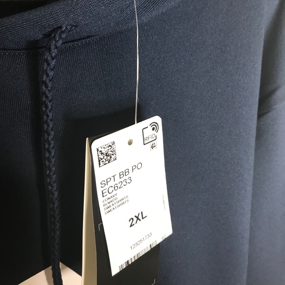 NWT Adidas Men’s Sport French Terry Fleece Hoodie - Picture 5 of 8